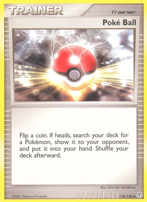 110, Diamond & Pearl: Base Set, Item, Normal, Reverse Holofoil, Uncommon Poke Ball (110/130) [Diamond & Pearl: Base Set] - Trading Card World