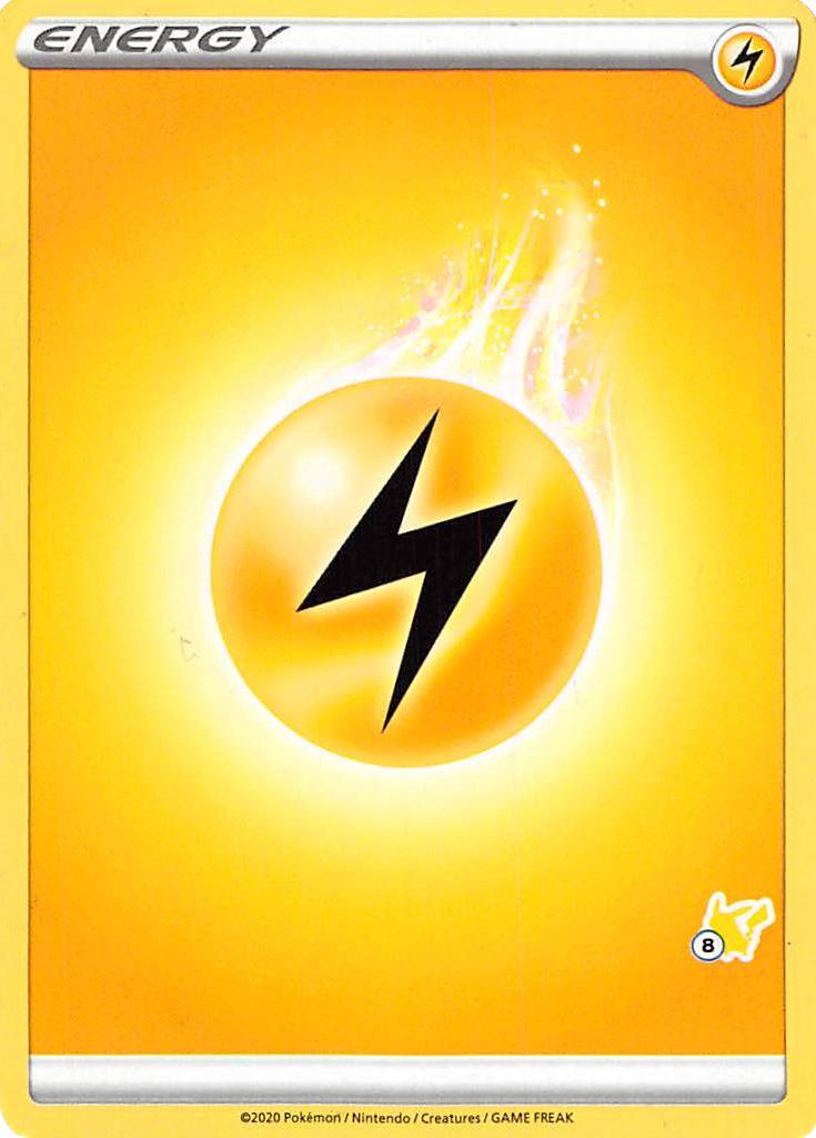Battle Academy 2022, Common, Lightning, Normal Lightning Energy (Pikachu Stamp #8) [Battle Academy 2022] - Trading Card World