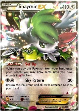 77, Colorless, Fighting[-20], Lightning[×2], Normal, Ultra Rare, World Championships 2016 Shaymin EX (77/108) (Bebe - Jesper Eriksen) [World Championships 2016] - Trading Card World