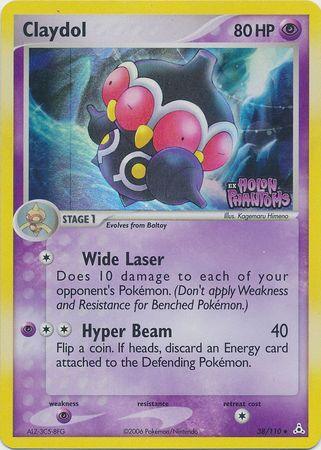 38, EX: Holon Phantoms, Psychic, Psychic[×2], Reverse Holofoil, Uncommon Claydol (38/110) (Stamped) [EX: Holon Phantoms] - Trading Card World