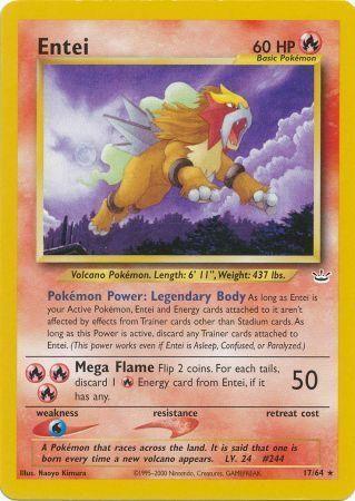 17, Fire, Neo Revelation Unlimited, Normal, Rare, Water[×2] Entei (17/64) [Neo Revelation Unlimited] - Trading Card World