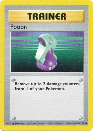 94, Base Set Shadowless Unlimited, Common, Normal, Trainer Potion (94/102) [Base Set Shadowless Unlimited] - Trading Card World
