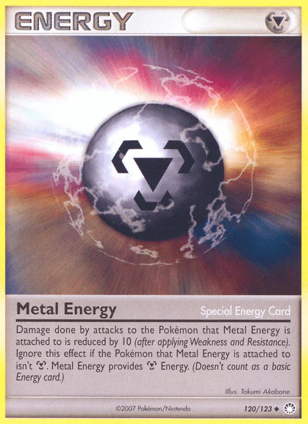 120, Diamond & Pearl: Mysterious Treasures, Metal, Normal, Reverse Holofoil, Uncommon Metal Energy (120/123) [Diamond & Pearl: Mysterious Treasures] - Trading Card World