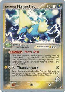 Darkness, Fighting[×2], Holo Rare, Lightning, Metal[-30], Normal, World Championships 2004 Team Aqua's Manectric (4/95) (Blaziken Tech - Chris Fulop) [World Championships 2004] - Trading Card World