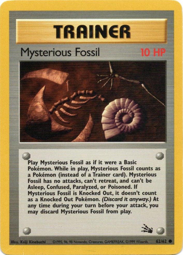 62, Common, Fossil Unlimited, Normal, Trainer Mysterious Fossil (62/62) [Fossil Unlimited] - Trading Card World