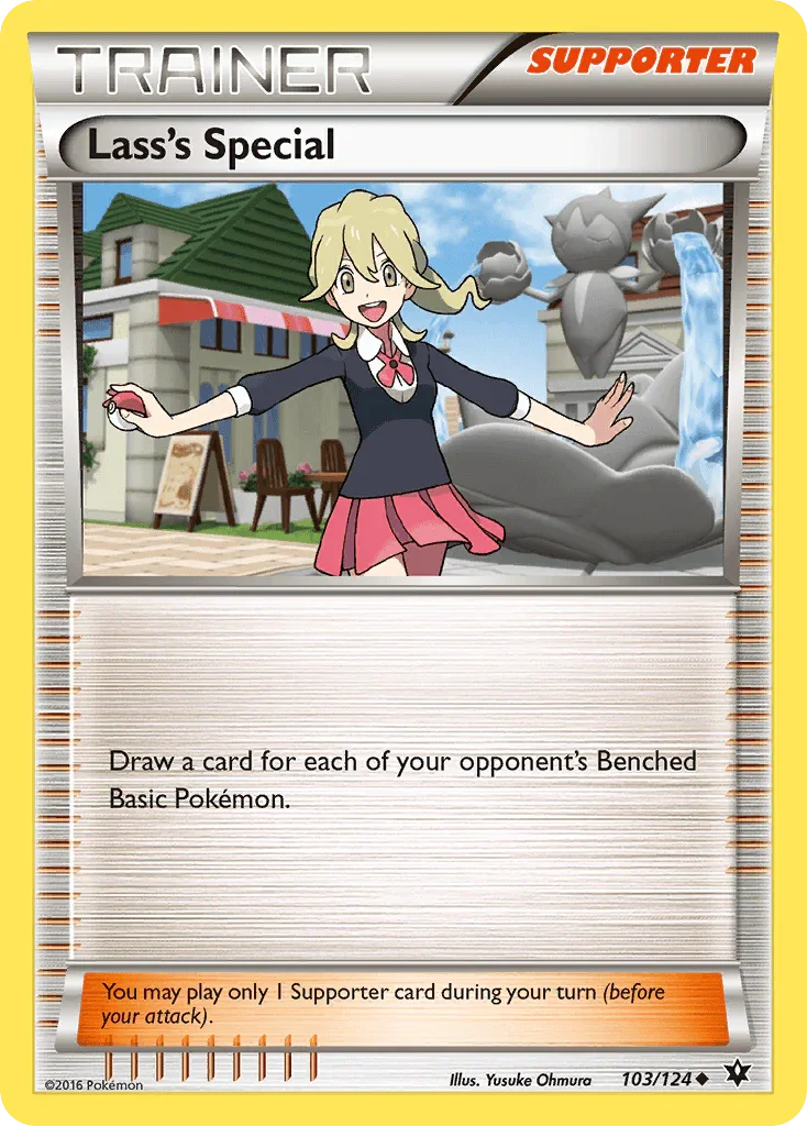 103, Normal, Reverse Holofoil, Supporter, Uncommon, XY: Fates Collide Lass's Special (103/124) [XY: Fates Collide] - Trading Card World